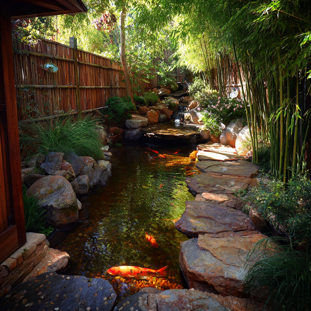 Peaceful meditation garden